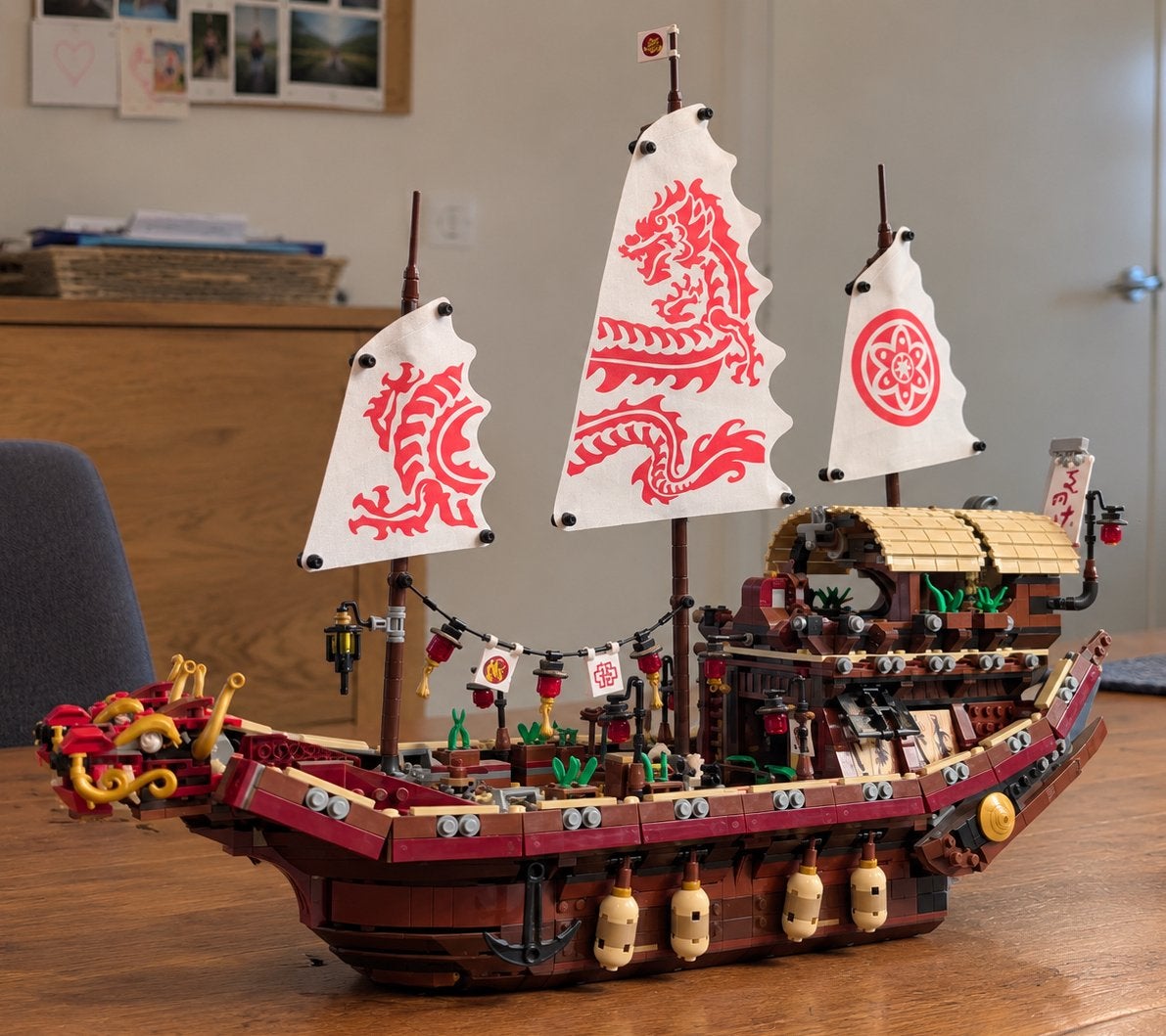 Lego Ninjago Movie 70618 Destiny's Bounty 100% compleet, Lego, Ophalen of Verzenden, Zo goed als nieuw, Compleet
