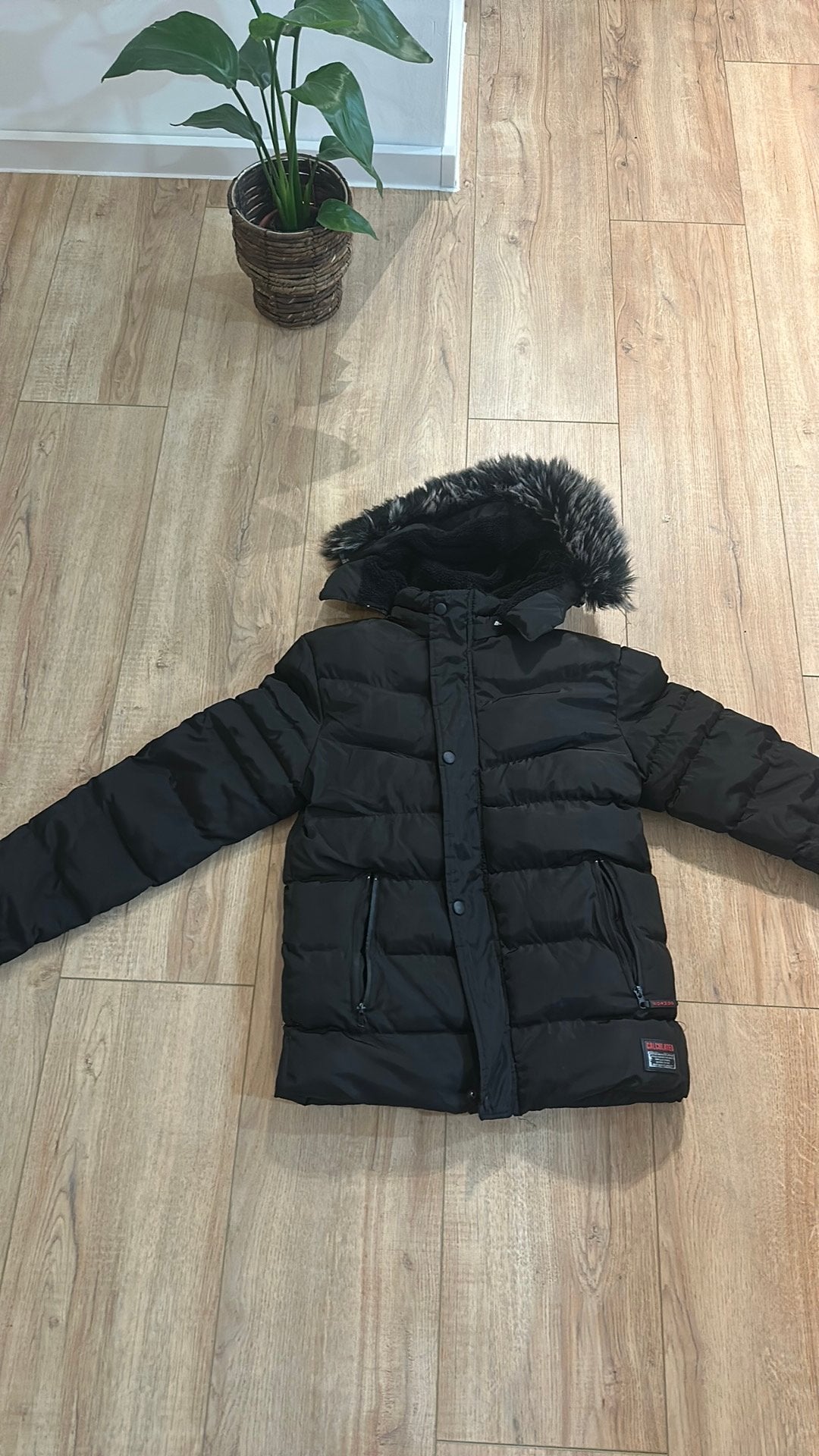 Mooie winterjas, Ophalen of Verzenden, Zo goed als nieuw, Zwart