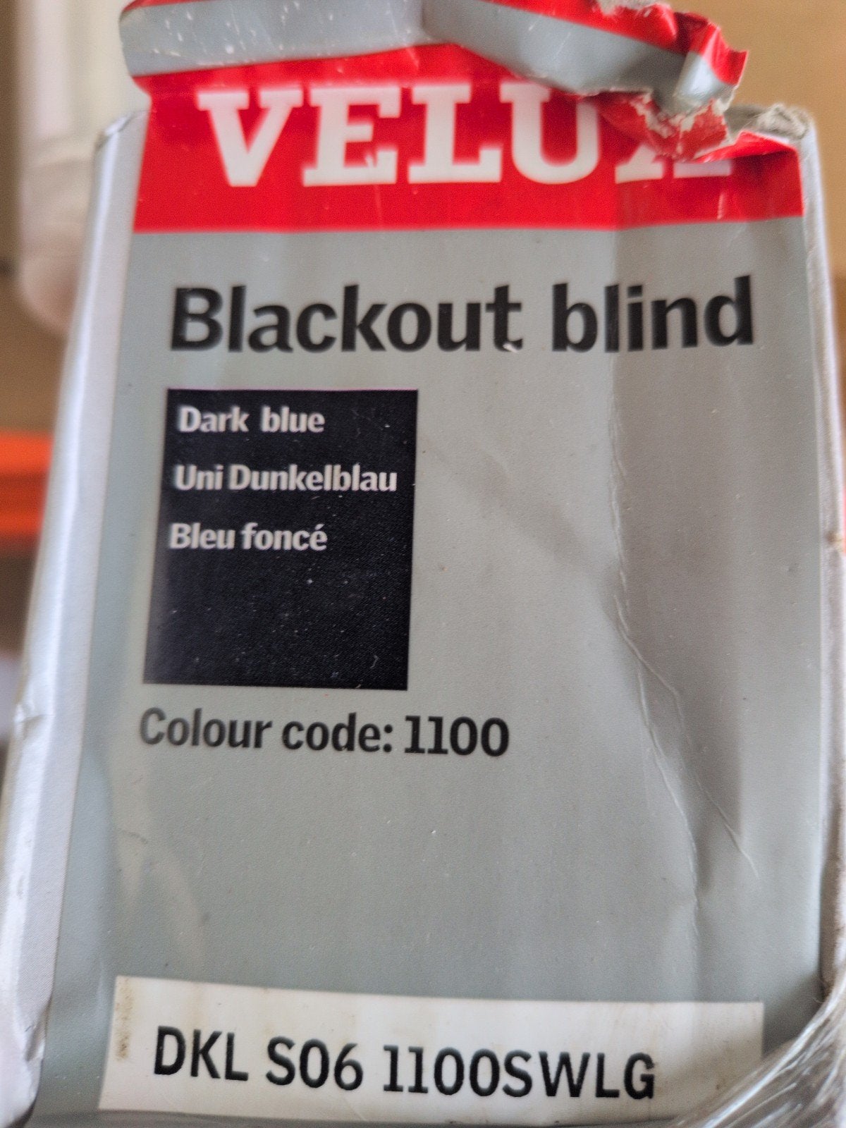 Velux verduisterend rolgordijn DKL S06 1100SWLG donkerblauw, Nieuw, Ophalen of Verzenden, Rolgordijn, Luxaflex