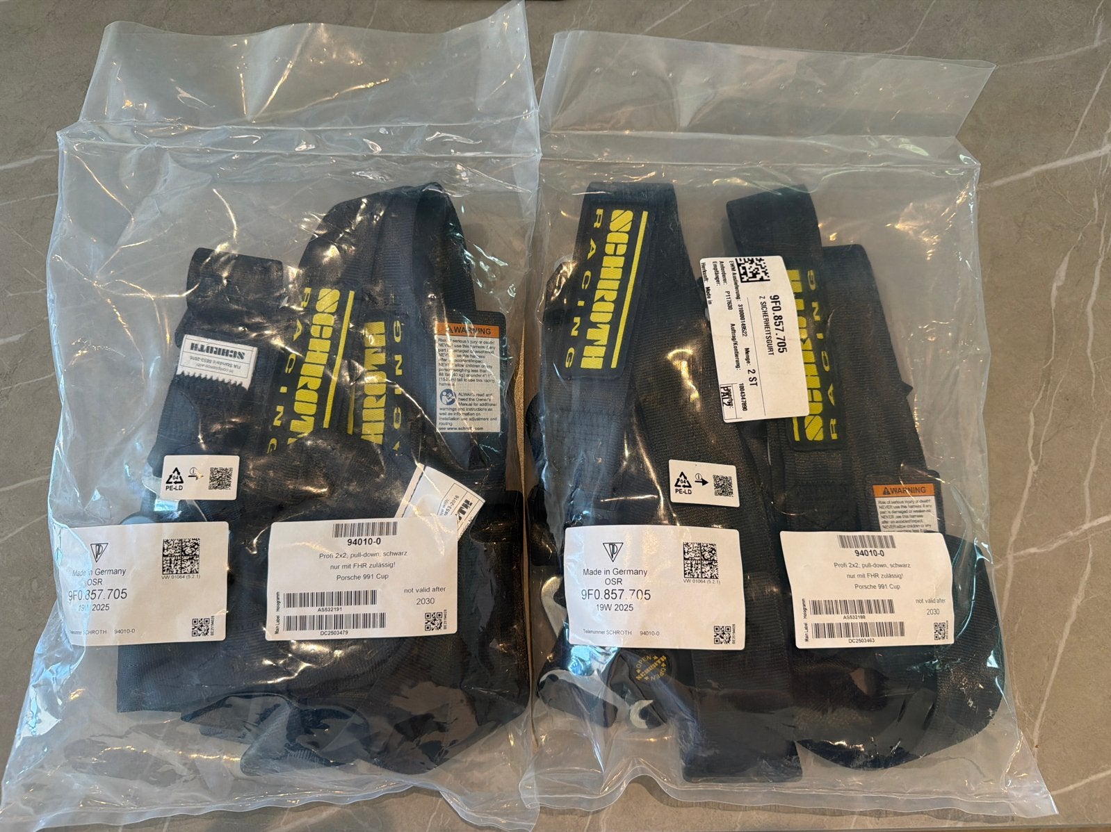 NIEUW! Schroth Racing 6-punts gordels Porsche 911, Auto diversen, Ophalen of Verzenden, Nieuw