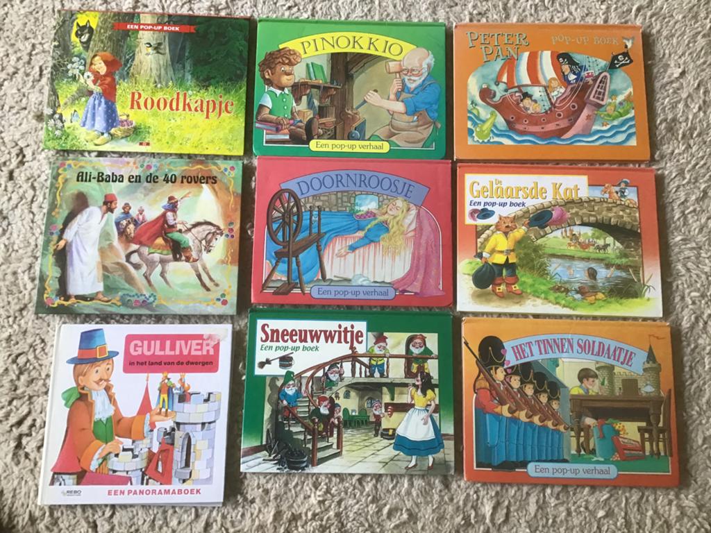 Grote collectie kinderboeken: pop-up, panorama & meer giro55, Ophalen of Verzenden, Gelezen