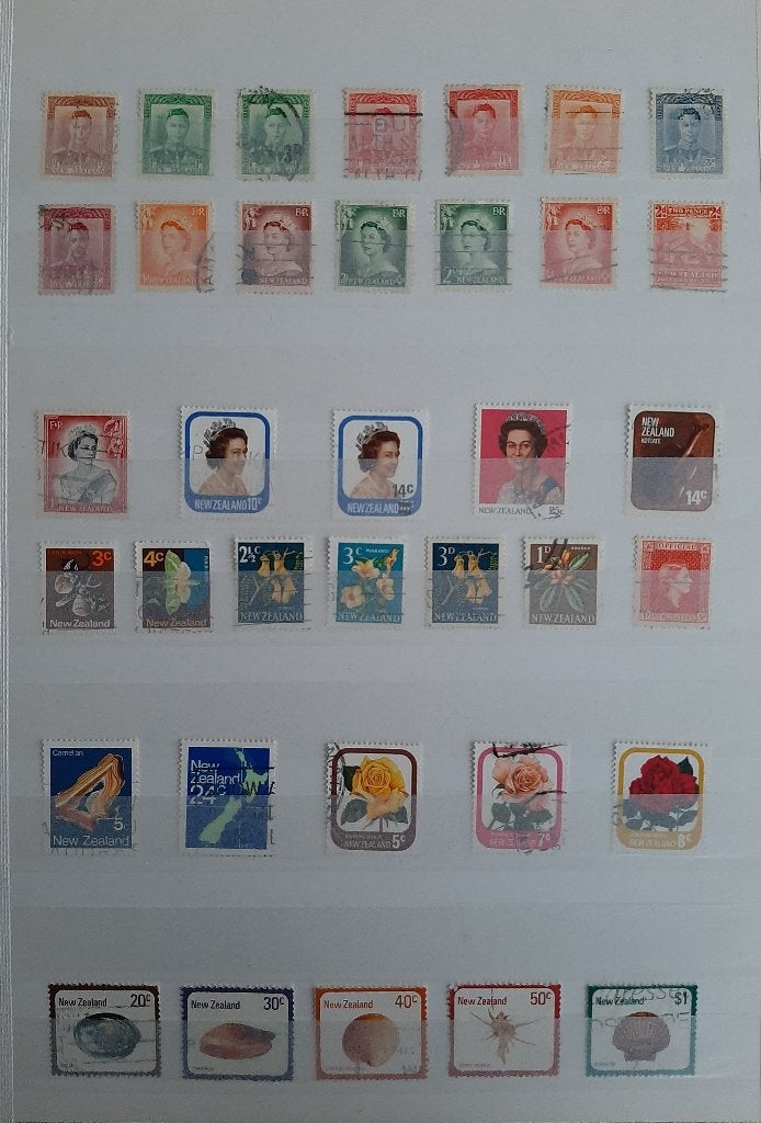 Verzameling Klassieke Postzegels Nieuw-Zeeland Nr. 2 Gest, Ophalen, Gestempeld
