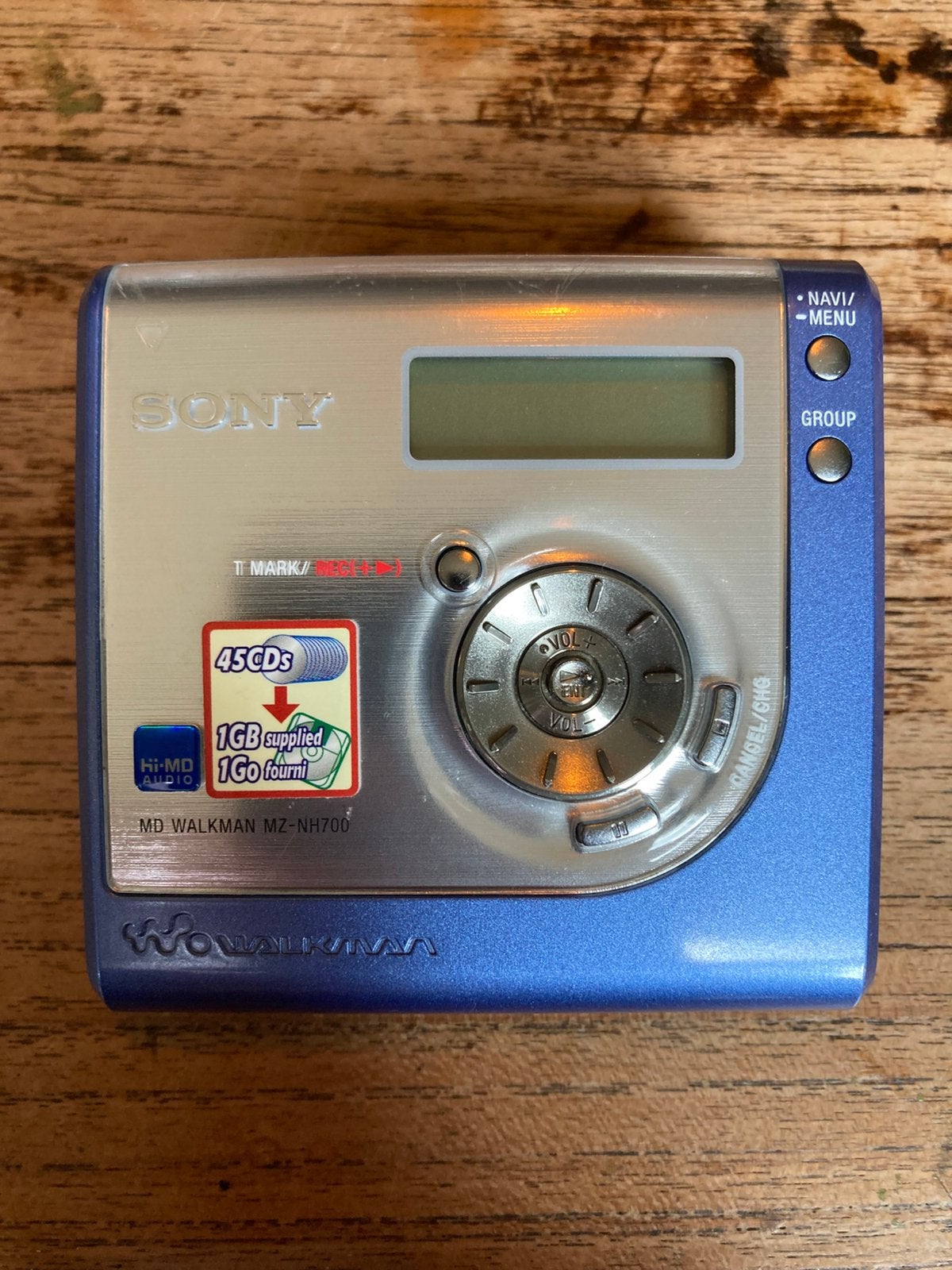 Sony MD Walkman MZ-NH700 + 1GB disc, Ophalen, Walkman