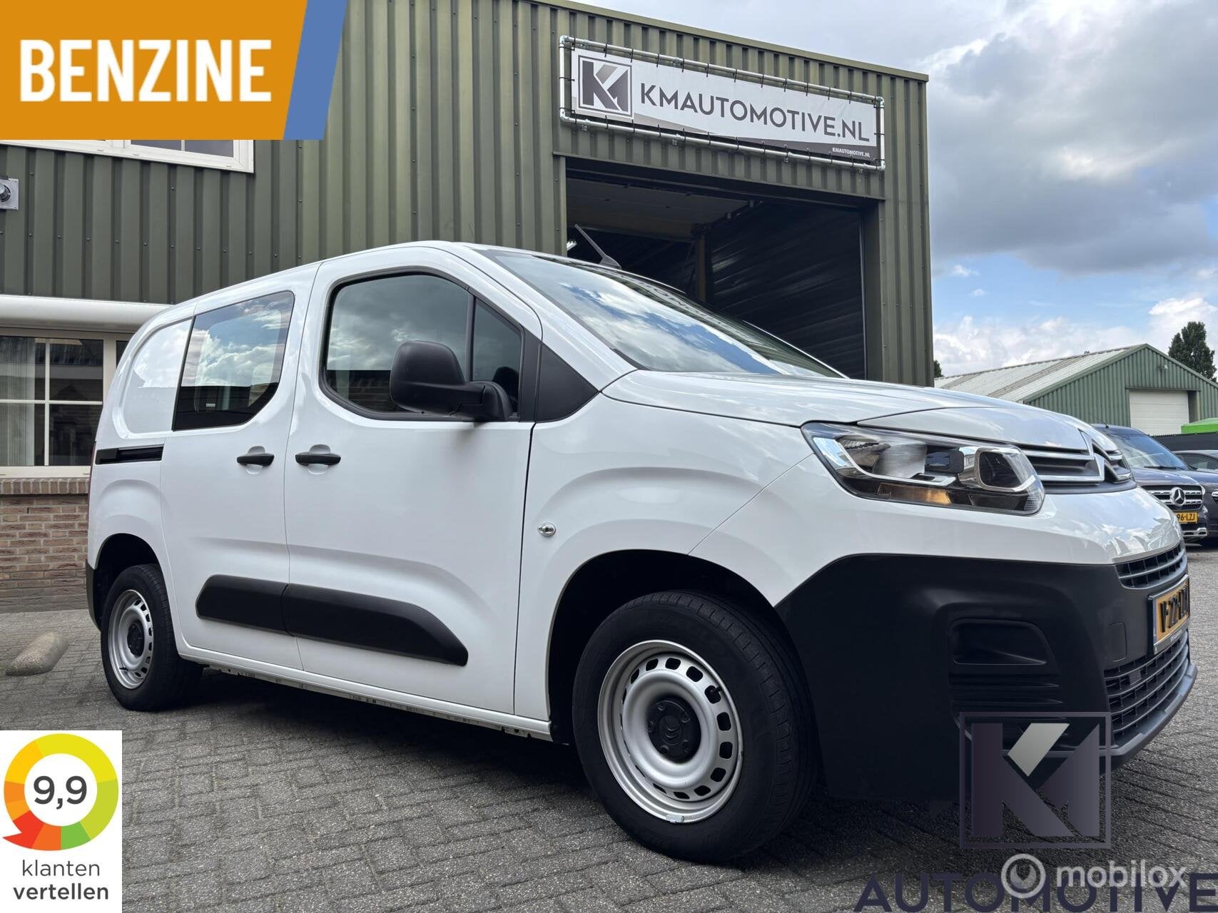 Citroen Berlingo 1.2tBenzine|Airco|Schuifdeur|DAB|Cruisecont, Auto's, Citroën, Wit, Bedrijf, Handgeschakeld