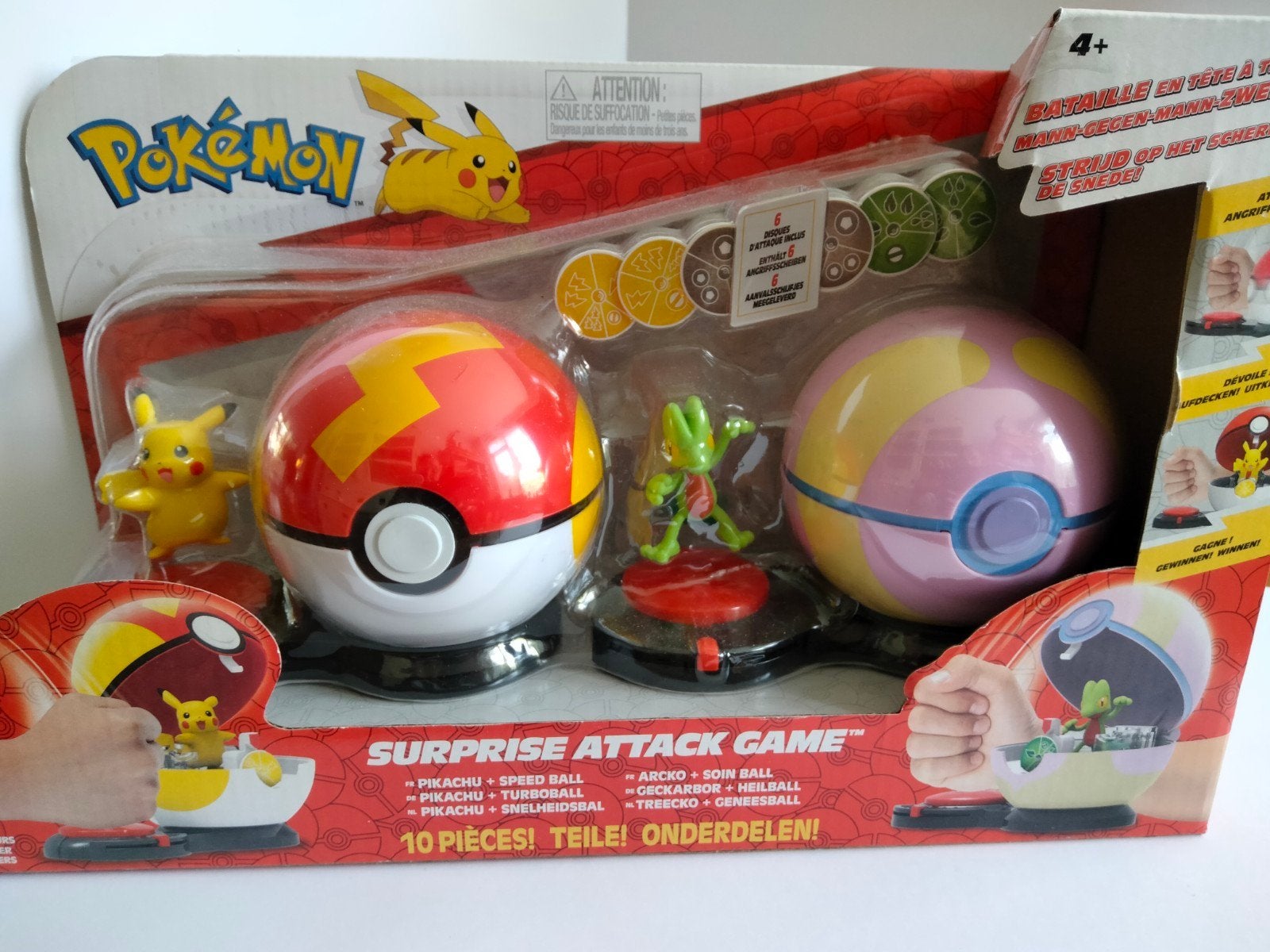 Pokémon Surprise Attack Game met Pikachu en Treecko, Ophalen of Verzenden, Nieuw