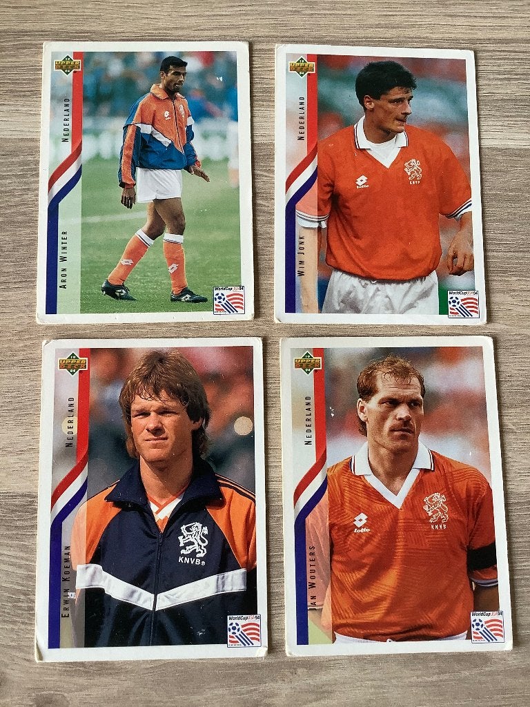 Upper Deck kaarten Oranje WK1994, Verzamelen, Ophalen of Verzenden, Zo goed als nieuw, Overige binnenlandse clubs, Poster, Plaatje of Sticker