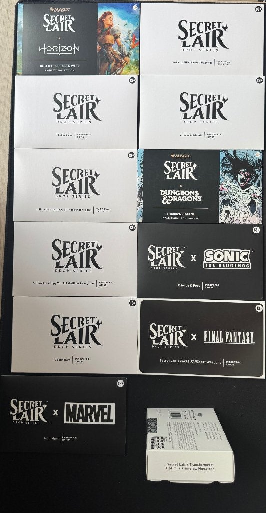 Magic: The Gathering Secret Lair Drop Series Collectie, Ophalen of Verzenden, Nieuw, Meerdere kaarten, Foil