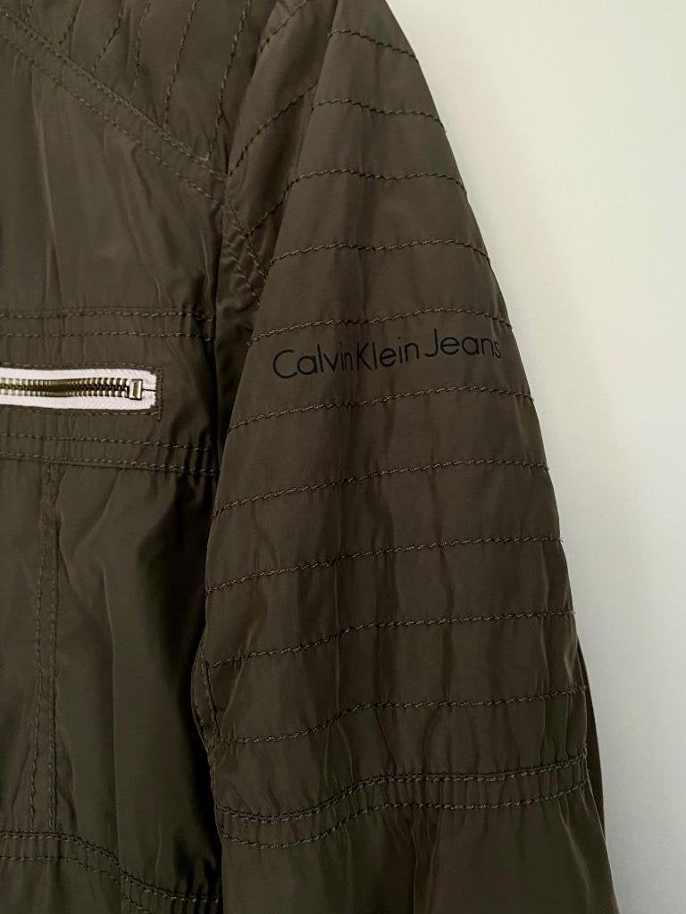 i229 Calvin Klein maat M=48/50 jasje jas jack regenjas wind, Maat 48/50 (M), Ophalen of Verzenden, Zo goed als nieuw, Grijs