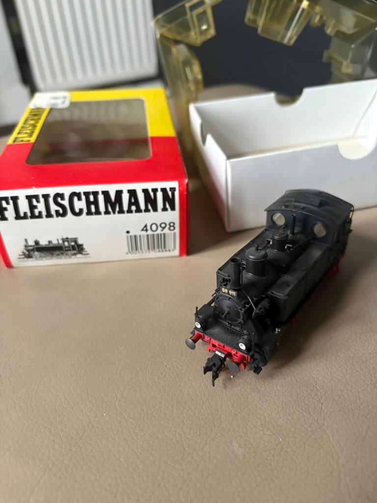 Fleischmann 4098 H0 lok 98811, Fleischmann, Ophalen of Verzenden, Zo goed als nieuw, Gelijkstroom