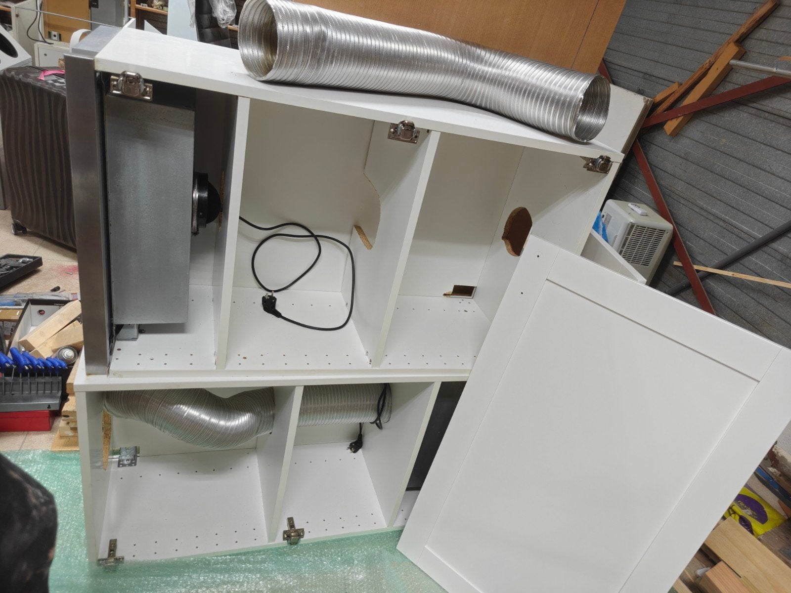 IKEA Metod bovenkast 120x60 met inbouw afzuigkap, Ophalen, Gebruikt, Inbouw, Vlakschermkap