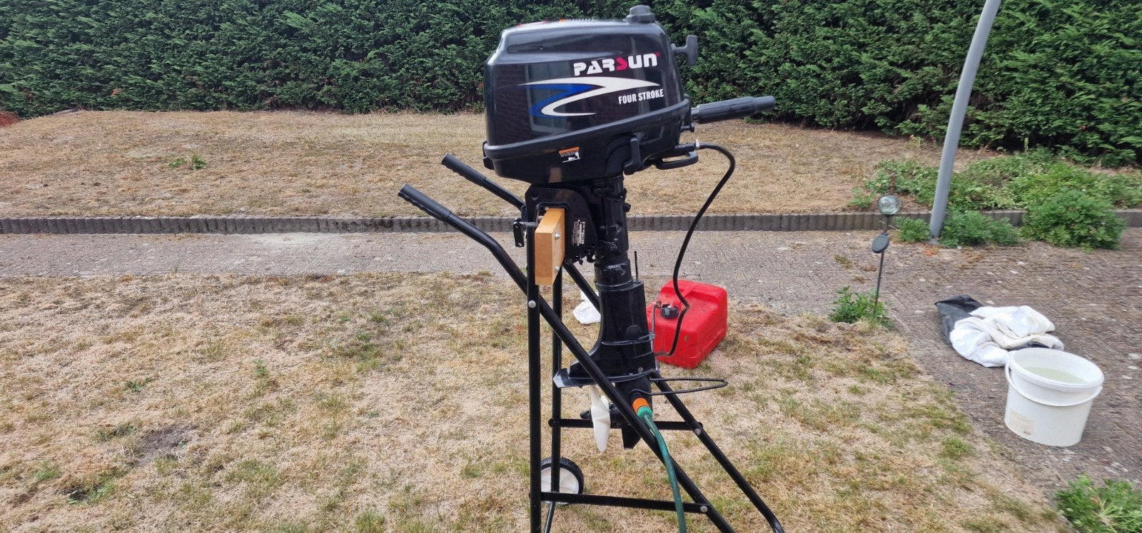 Pasun 5pk Buitenboordmotor - Zo goed als nieuw, Ophalen, 5 tot 10 pk, Viertaktmotor, Zo goed als nieuw