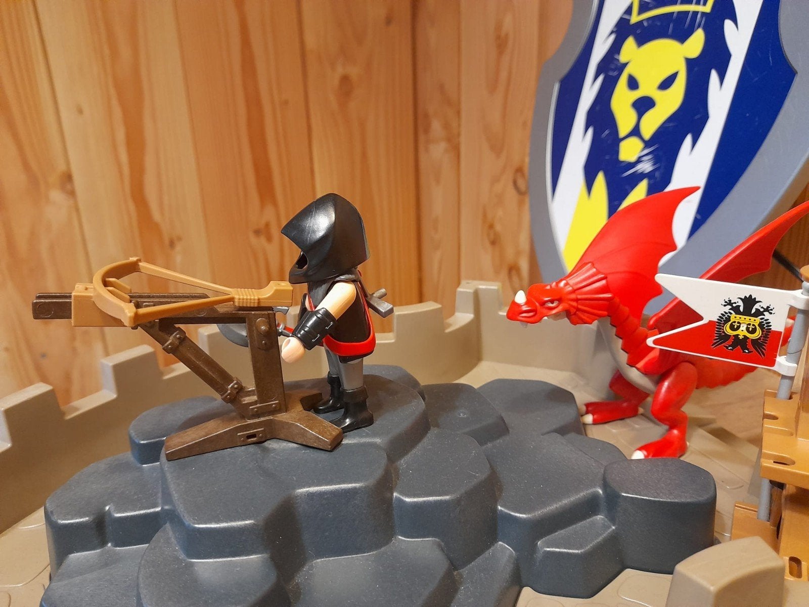 D4 - dubbel Set: Vesting & Ridderburcht met Ridders en DRAKE, Ophalen of Verzenden, Gebruikt