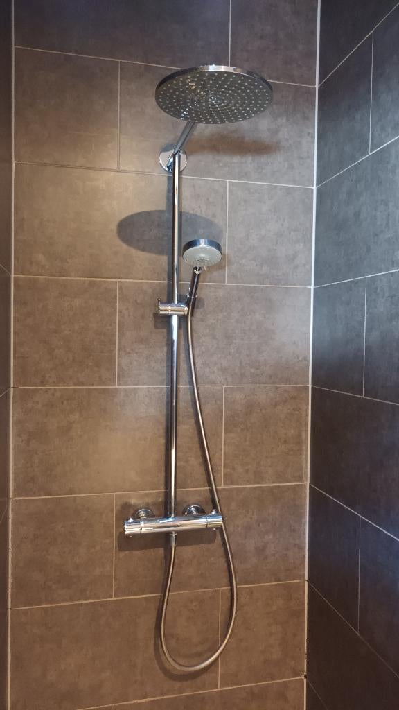 Hansgrohe regendouche, Doe-het-zelf en Verbouw, Sanitair, Ophalen, Gebruikt, Chroom, Douche