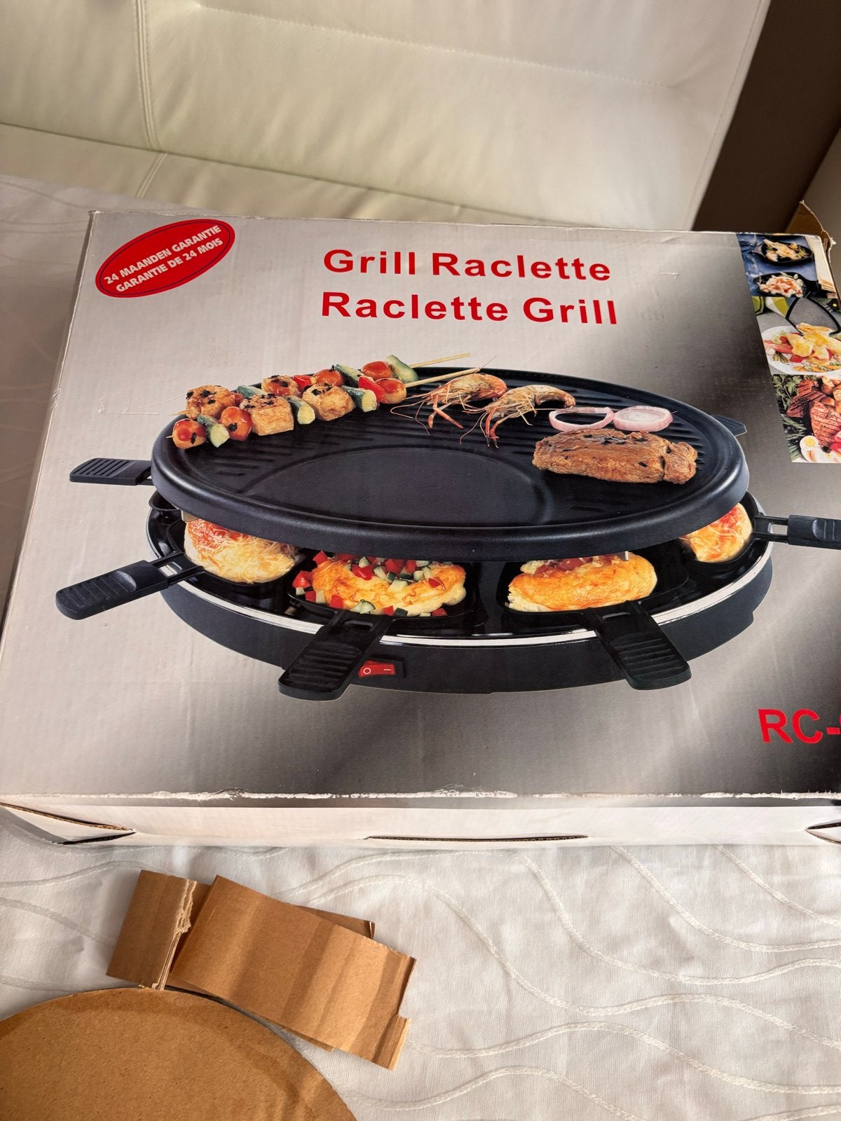 Grill en raclette set voor 8 personen, Ophalen, Nieuw, 8 personen of meer
