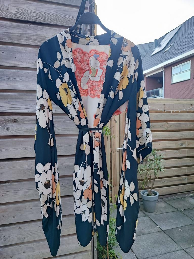 Antieke Kimono  jaren 50, Ophalen of Verzenden