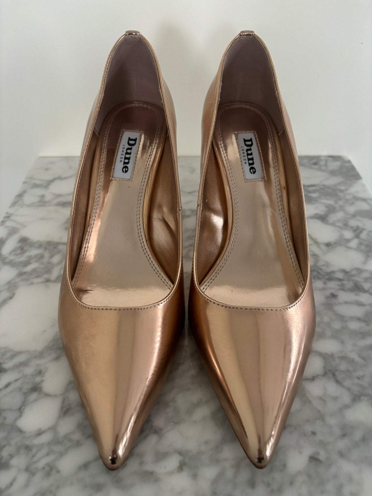 Dune London Abbigai Rose Gold Metallic Pumps 39, Pumps, Nieuw, Ophalen of Verzenden, Roze