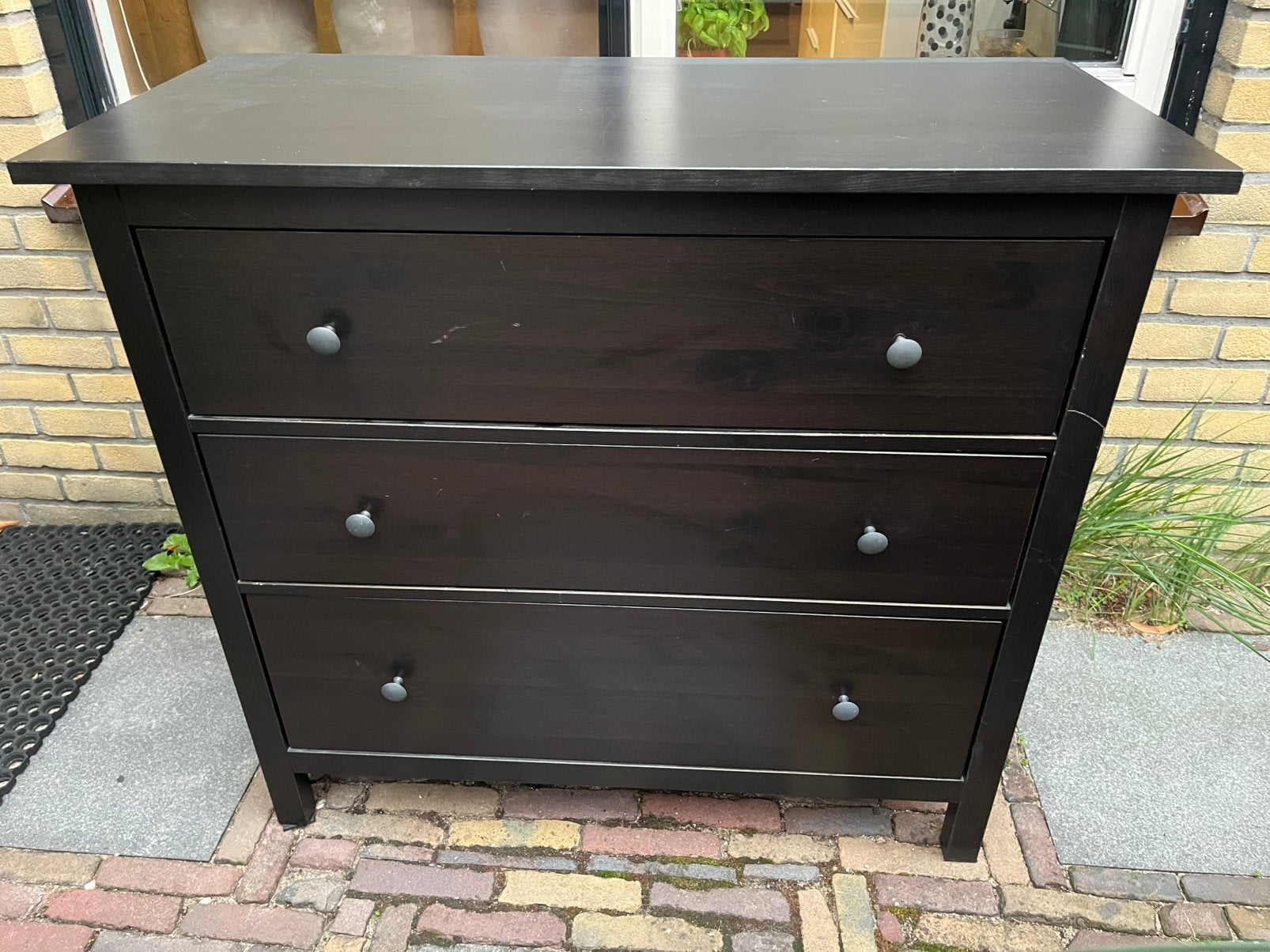 Ikea zwart ladekastje ‘HEMNES’, Huis en Inrichting, Kasten | Ladekasten, Ophalen, 50 tot 100 cm, Zo goed als nieuw, 3 of 4 laden