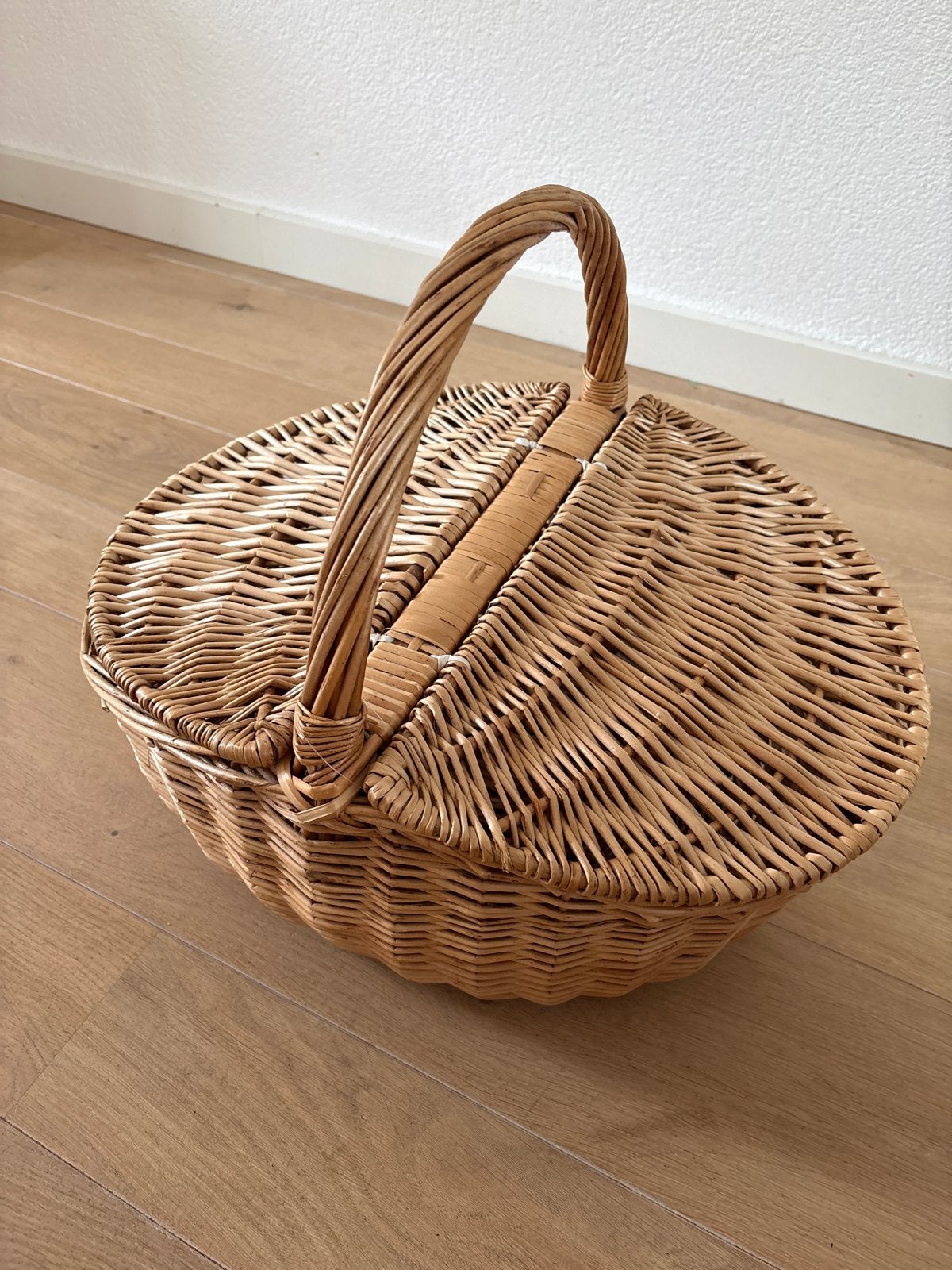 Rieten picknickmand, Ophalen of Verzenden, Zo goed als nieuw, Zonder inhoud