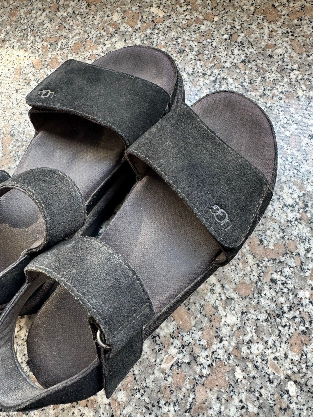 UGG Sandalen Maat 39, Ophalen of Verzenden, Zo goed als nieuw, Zwart, Sandalen of Muiltjes