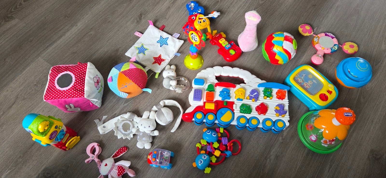 Grote set baby- en peuterspeelgoed, Ophalen, Gebruikt, Overige typen, Met geluid
