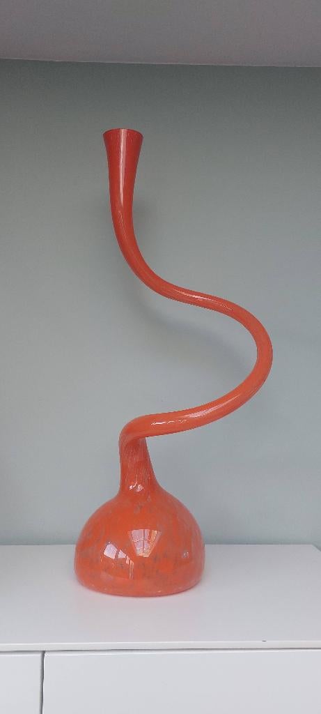 Oranje vazen, Huis en Inrichting, Woonaccessoires | Vazen, Ophalen, 50 tot 75 cm, Oranje, Glas