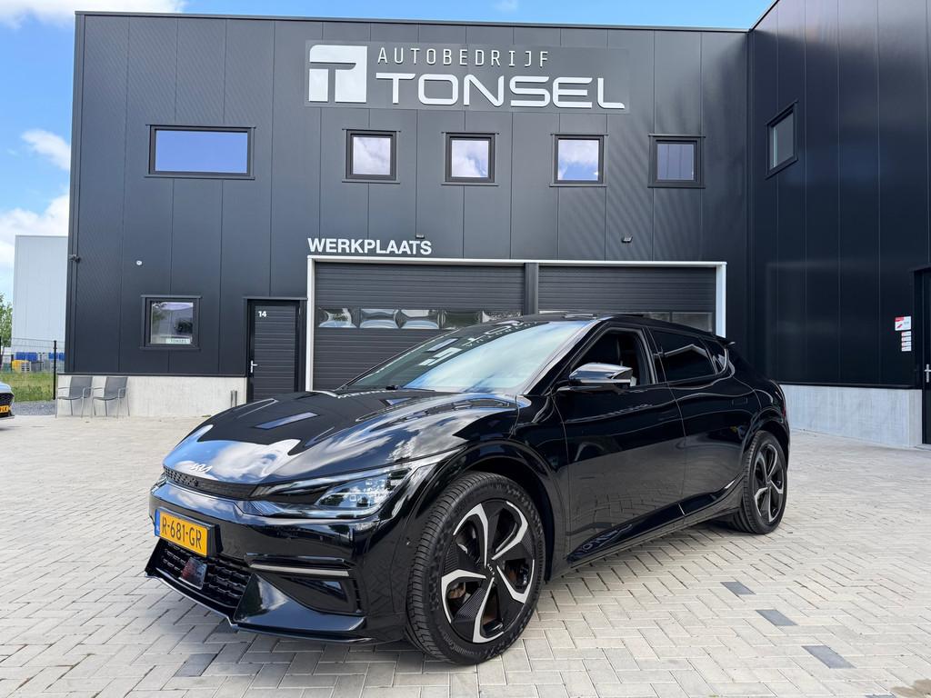Kia EV6 GT-Line 77.4 kWh AWD 325PK / Full Option / BTW / Pan, Auto's, Kia, Automaat, Gebruikt, Zwart, 211 min