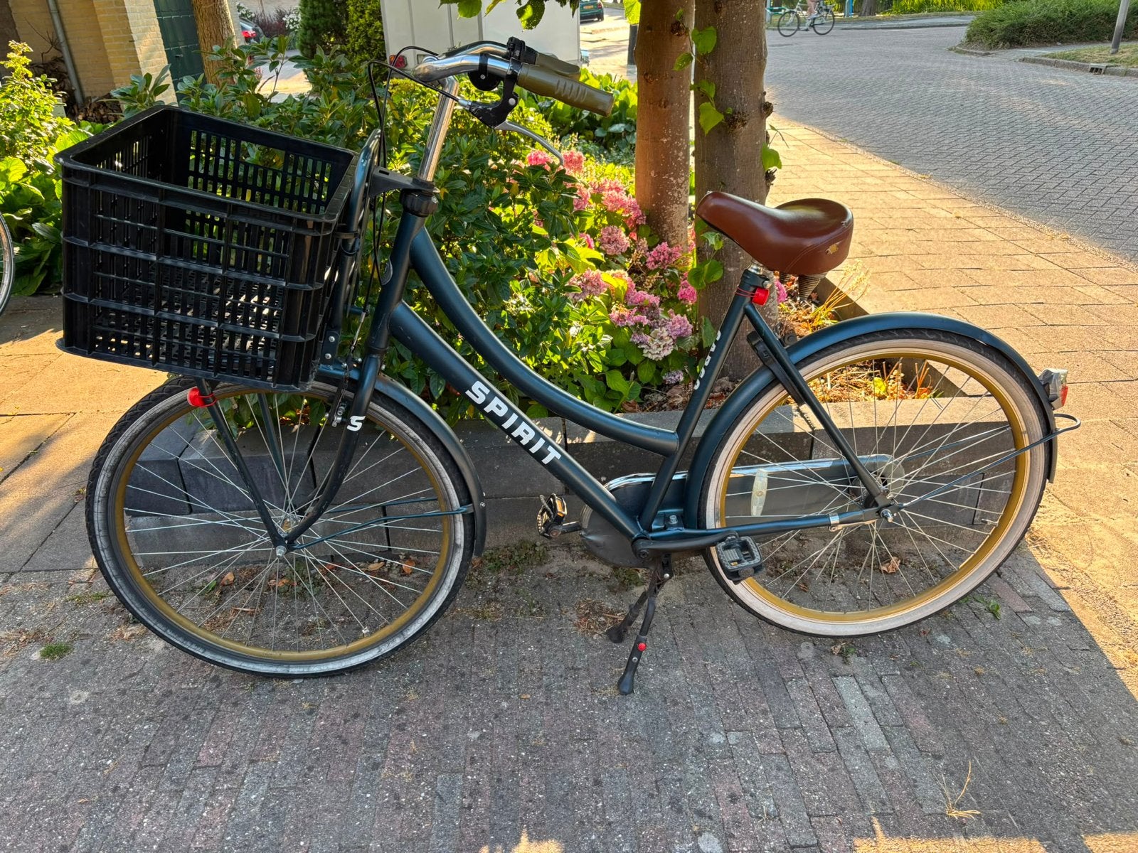 Spirit dames fiets met mand, Gebruikt, Velgrem, Versnellingen, 50 tot 53 cm