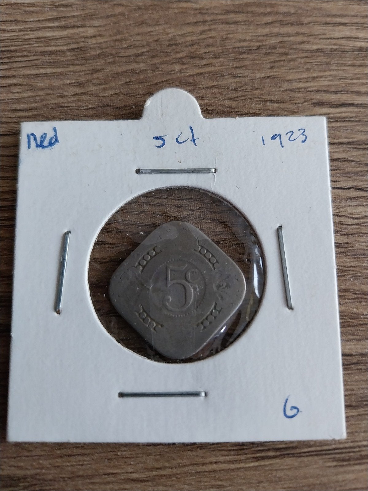 Nederlandse 5 cent munt uit 1923, Ophalen of Verzenden, Koningin Wilhelmina, 5 cent, Losse munt