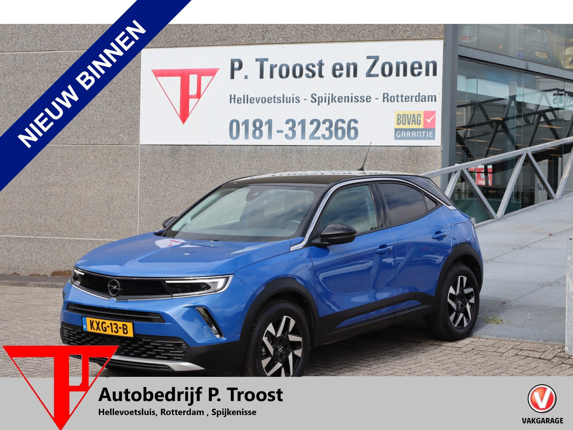 Opel Mokka 1.2 Turbo GS Line Stoelverwarming/Lane assist/Stu, Auto's, 12 maanden, Gebruikt, 1199 cc, Blauw