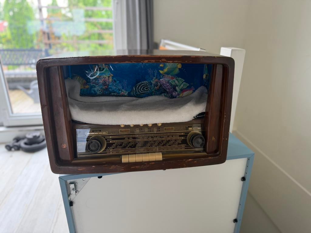 Radio kattenmand, Ophalen, Gebruikt
