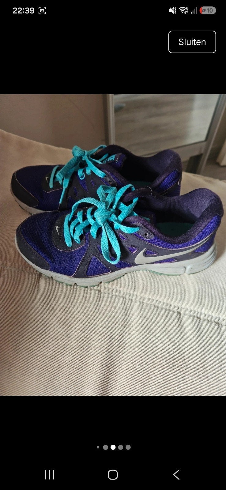 Nike hardloopschoenen - Maat 37.5, Nike, Ophalen of Verzenden, Gedragen, Overige kleuren