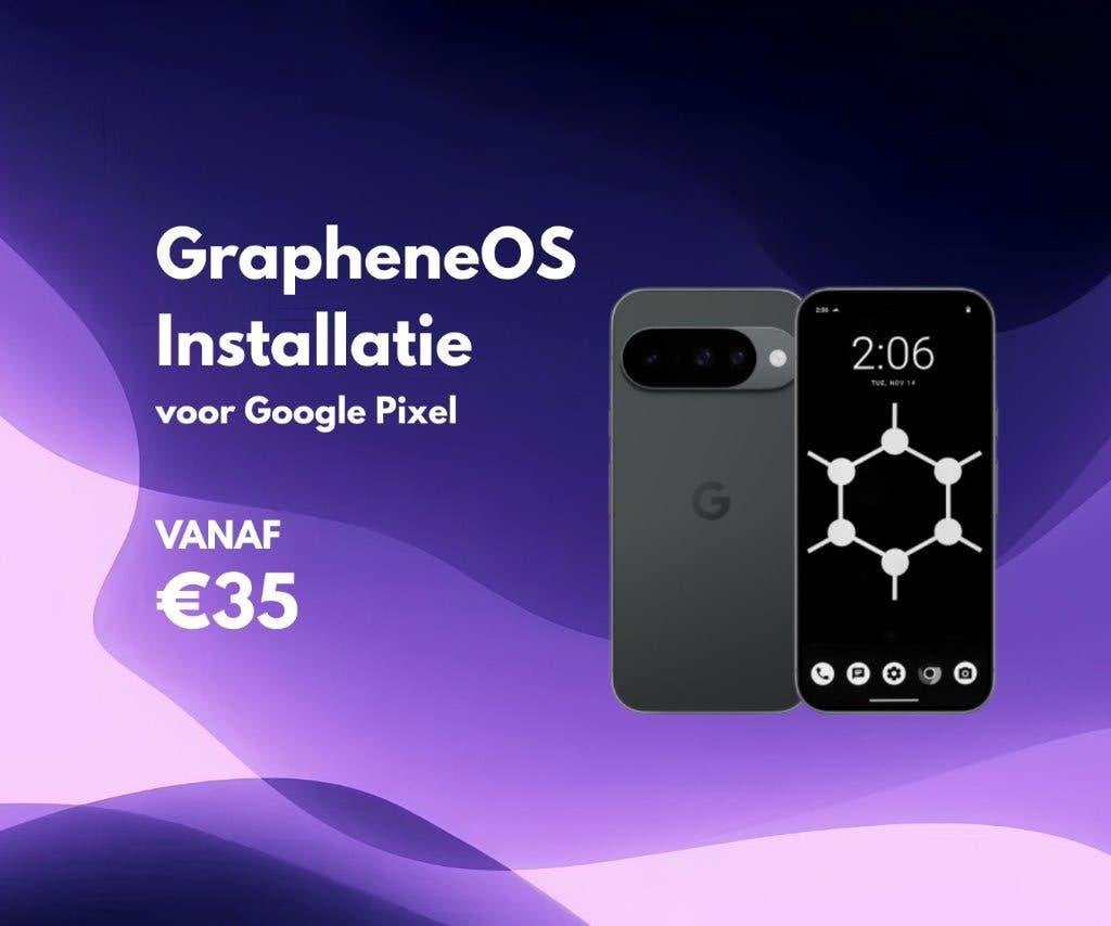 GrapheneOS installatie service voor Google Pixel telefoons
