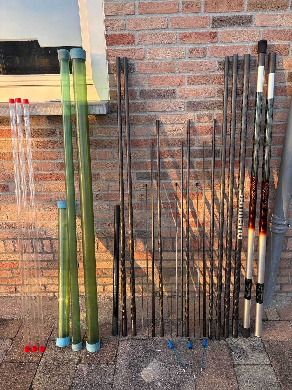 Shimano diaflash carp 11 mtr + extra’s, Ophalen, Zo goed als nieuw, Vaste hengel