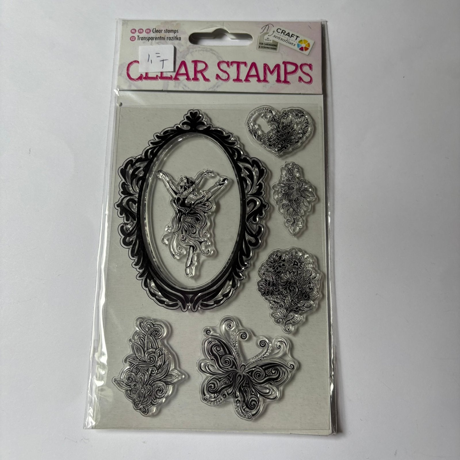 Stempel craft ovaal met extra’s, Hobby en Vrije tijd, Stempelen, Ophalen of Verzenden, Zo goed als nieuw
