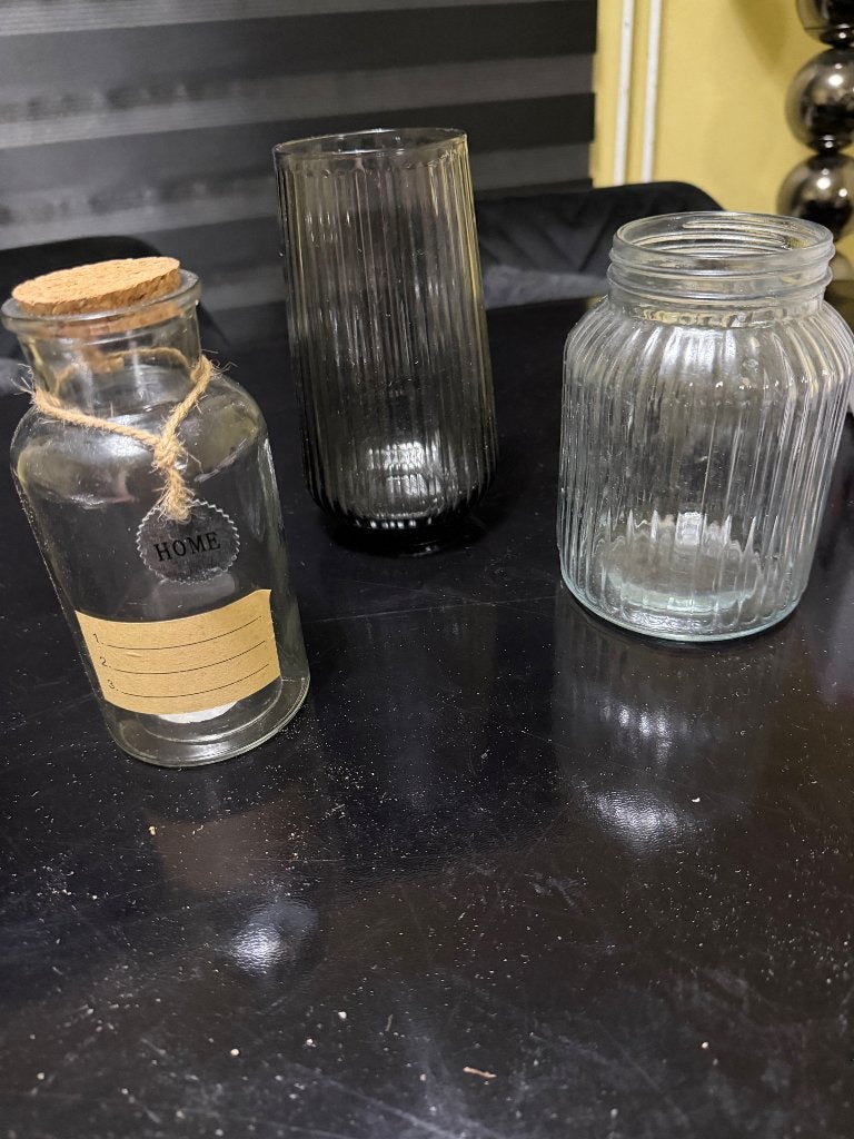 Vaasjes, Huis en Inrichting, Woonaccessoires | Vazen, Ophalen of Verzenden, Gebruikt, Overige kleuren, Glas