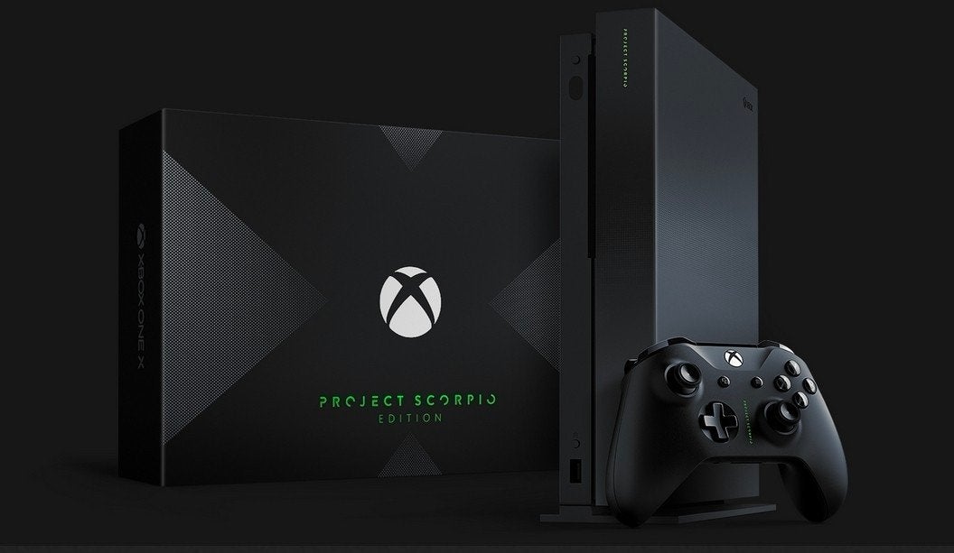Xbox One X Project Scorpio Edition  compleet als nieuwe, Ophalen of Verzenden, Zo goed als nieuw, 1 TB, Met 1 controller