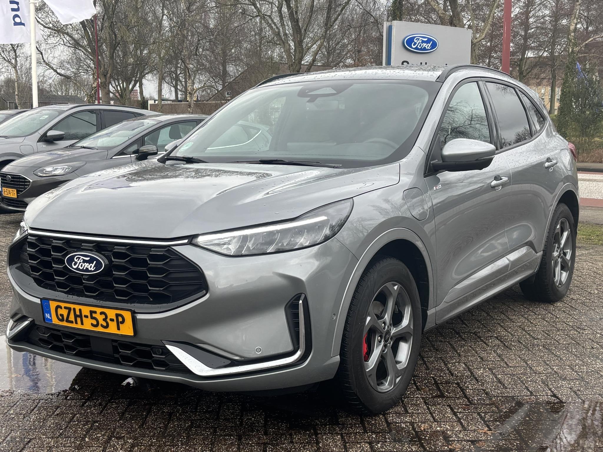 Ford Kuga 2.5 PHEV ST-Line X | SCI | 243pk Adaptieve Cruise, Auto's, Ford, 14 kWh, Gebruikt, Euro 6, Leder en Stof