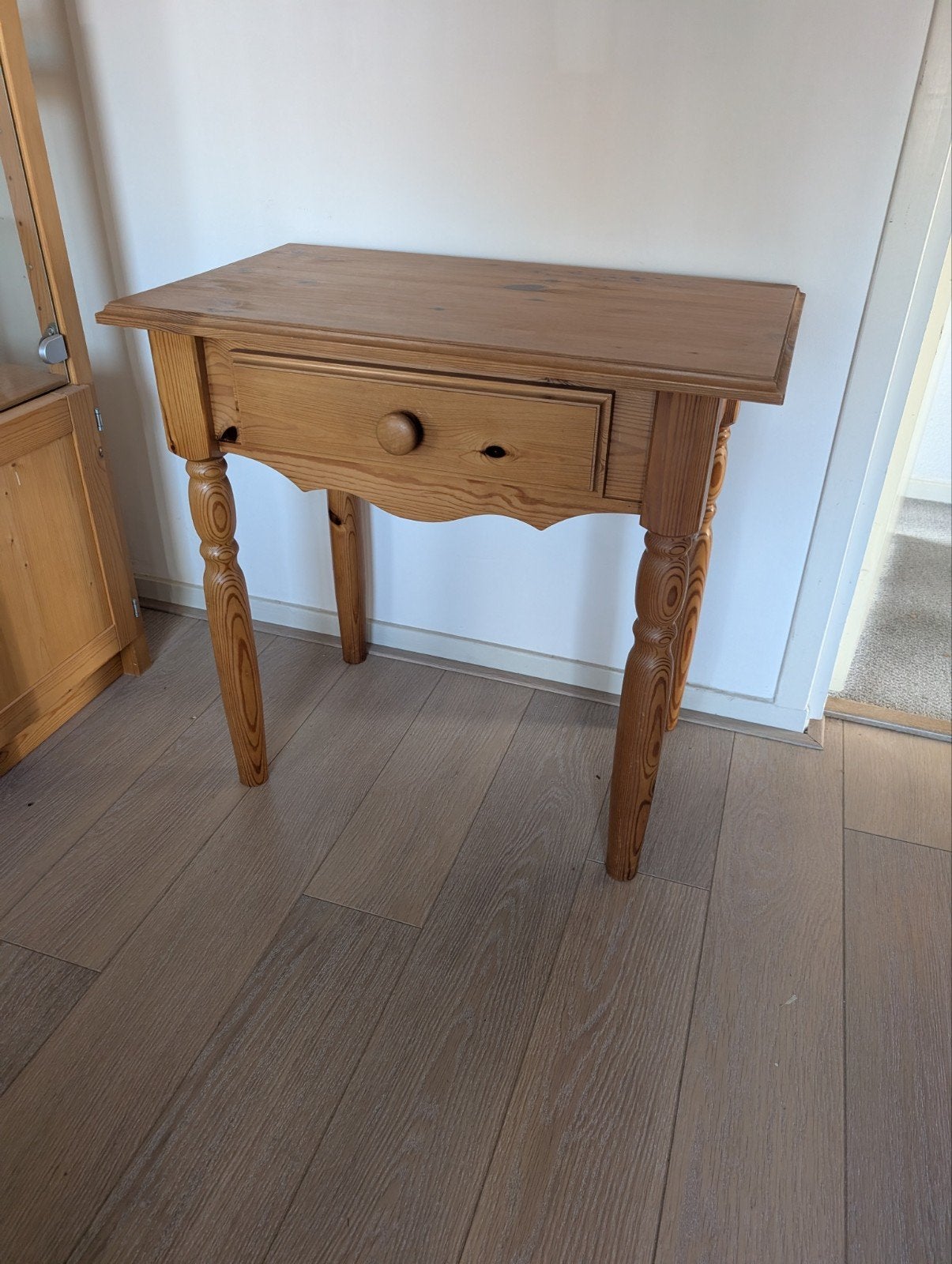 Houten bijzettafel met lade - Rustiek grenen, Ophalen