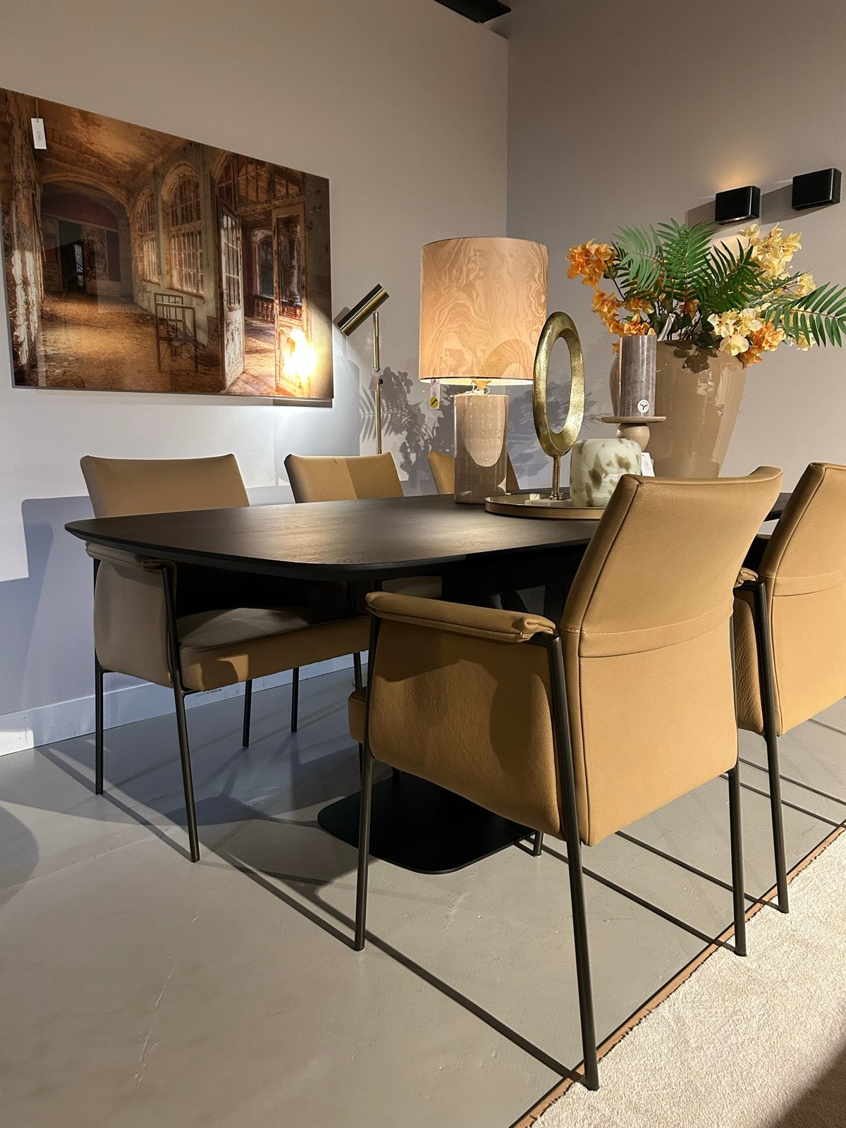 Nieuw compleet deens ovaal eiken stoelen leder, Huis en Inrichting, Zo goed als nieuw, Rechthoekig, Overige houtsoorten, 50 tot 100 cm