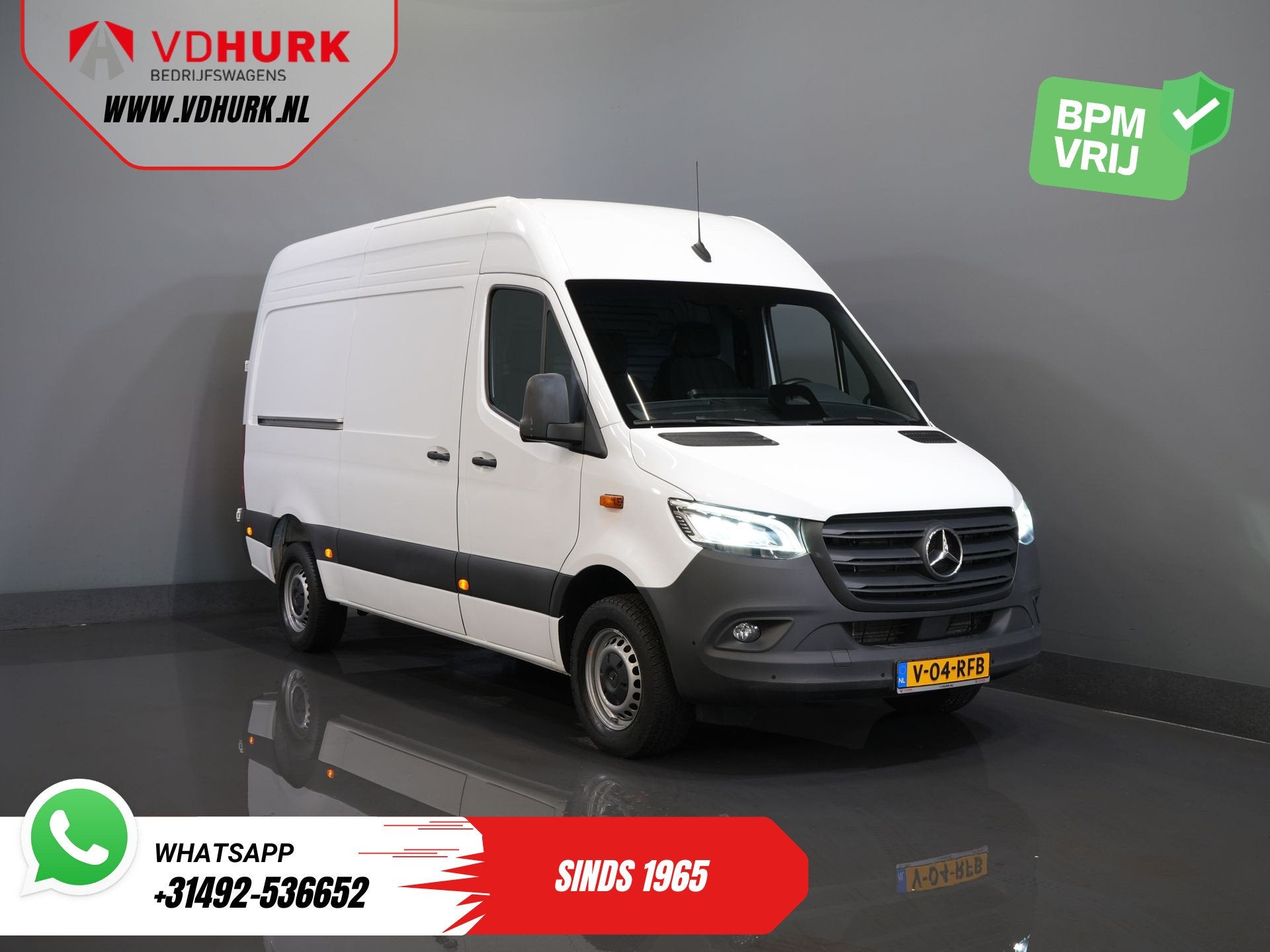 Mercedes-Benz Sprinter 317 CDI Aut. L2H2 Gev.stoel/ 270Grdeu, Auto's, Automaat, Gebruikt, 200 kg, 4 cilinders