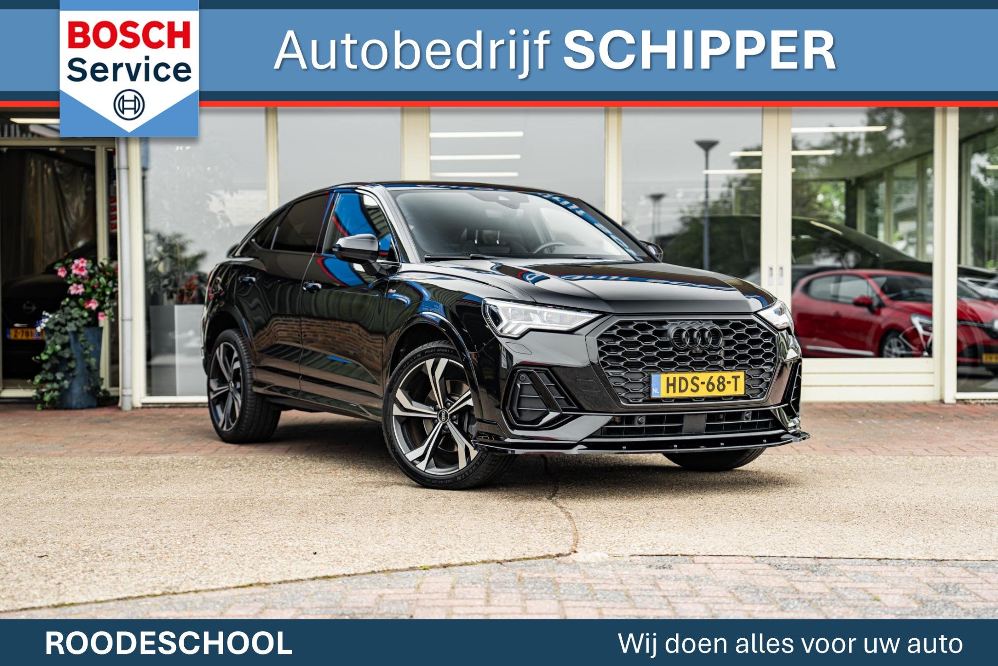 Audi Q3 Sportback 45 TFSI e S Edition Black Edition Maxton p, Auto's, Audi, 12 maanden, Gebruikt, Zwart, Hybride Elektrisch/Benzine