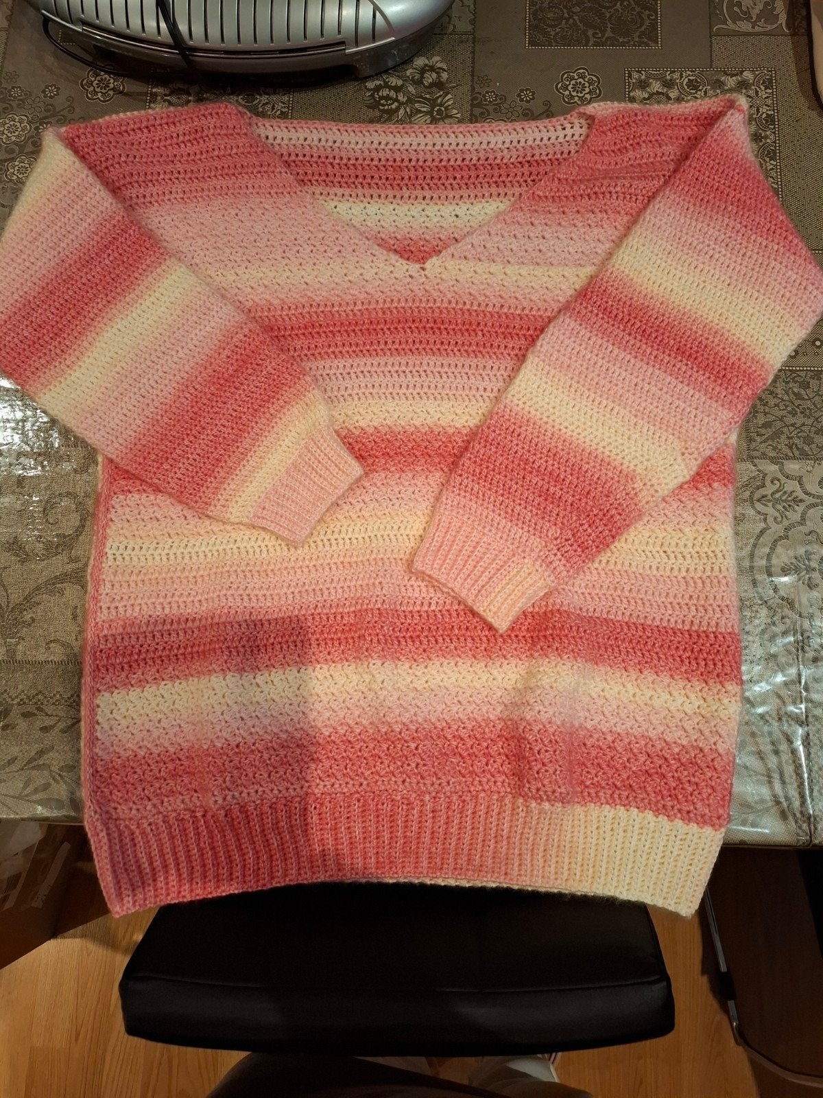 Roze/witte trui, Ophalen of Verzenden, Nieuw, Maat 46/48 (XL) of groter, Roze