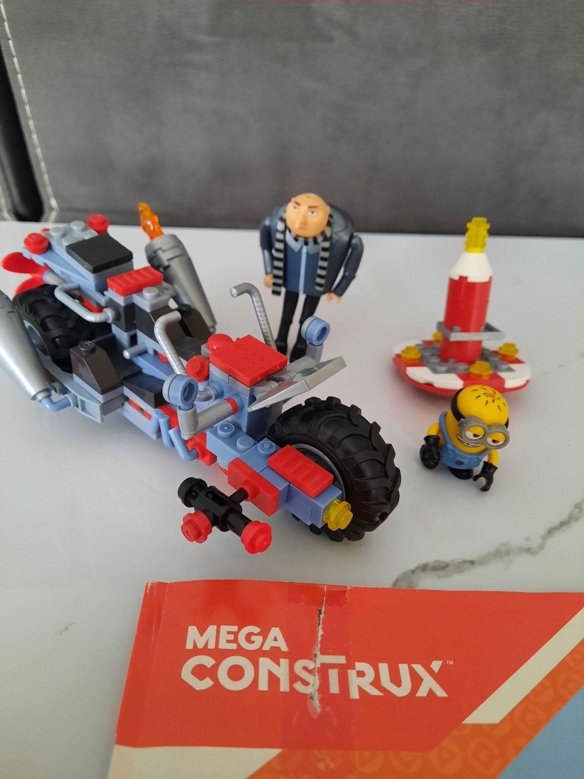 Mega Construx Minions Despicable Me 3 Gru's Waterfiets, Ophalen of Verzenden, Zo goed als nieuw, Megabloks