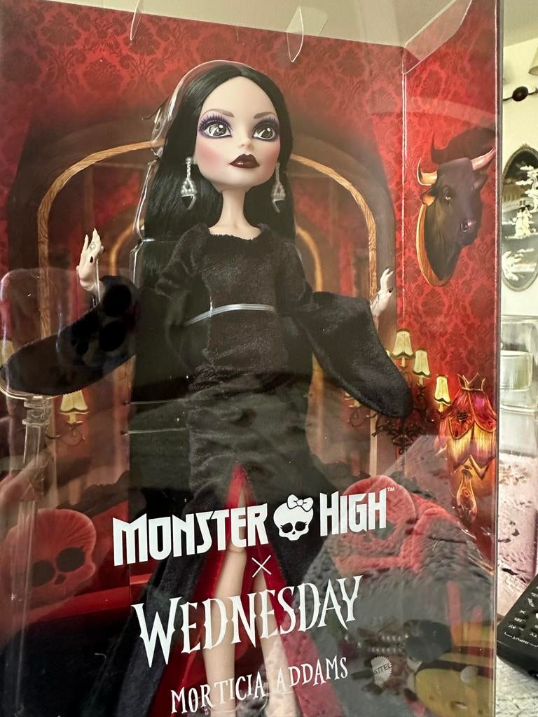 Monster High x Wednesday Morticia Addams pop, Ophalen of Verzenden, Nieuw, Overige typen