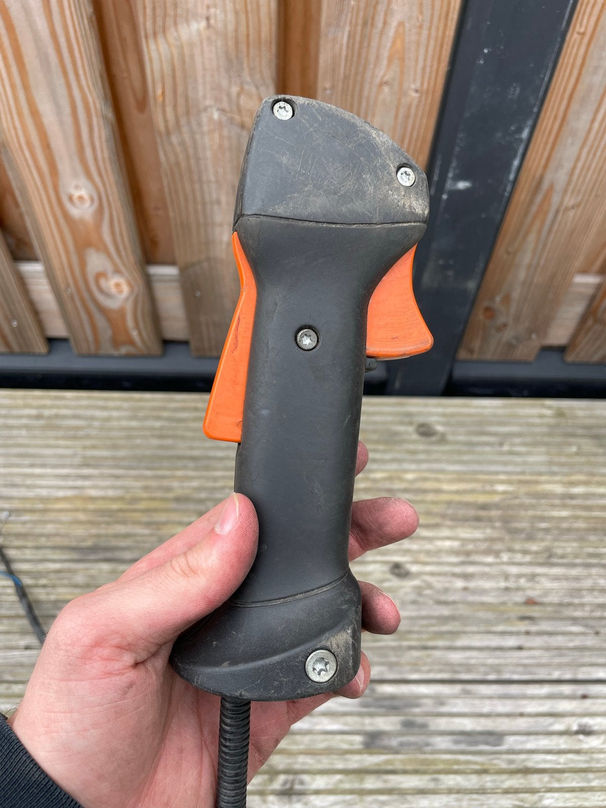 Stihl Gashendel met Gaskabel voor FS Serie Bosmaaiers, Ophalen of Verzenden, Gebruikt, 30 tot 50 cm, Benzine