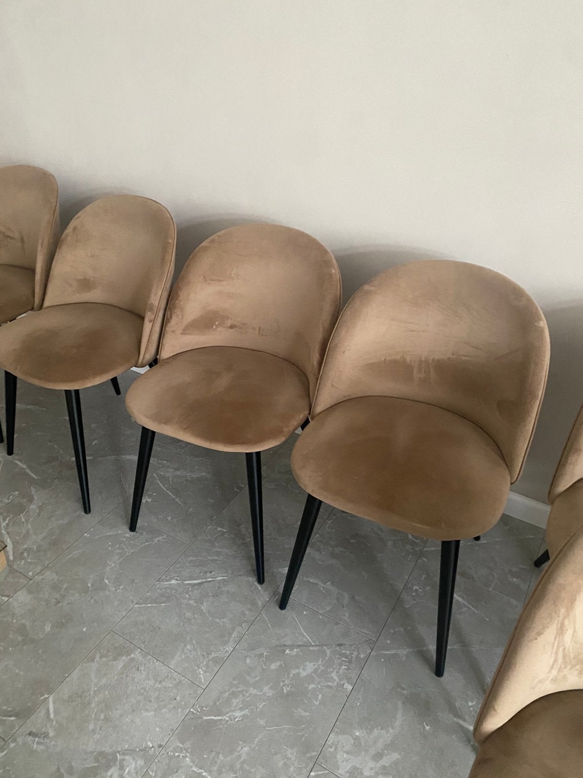 Japandi stoelen eettafelstoelen, Ophalen, Zo goed als nieuw, Overige kleuren, Vijf, Zes of meer stoelen