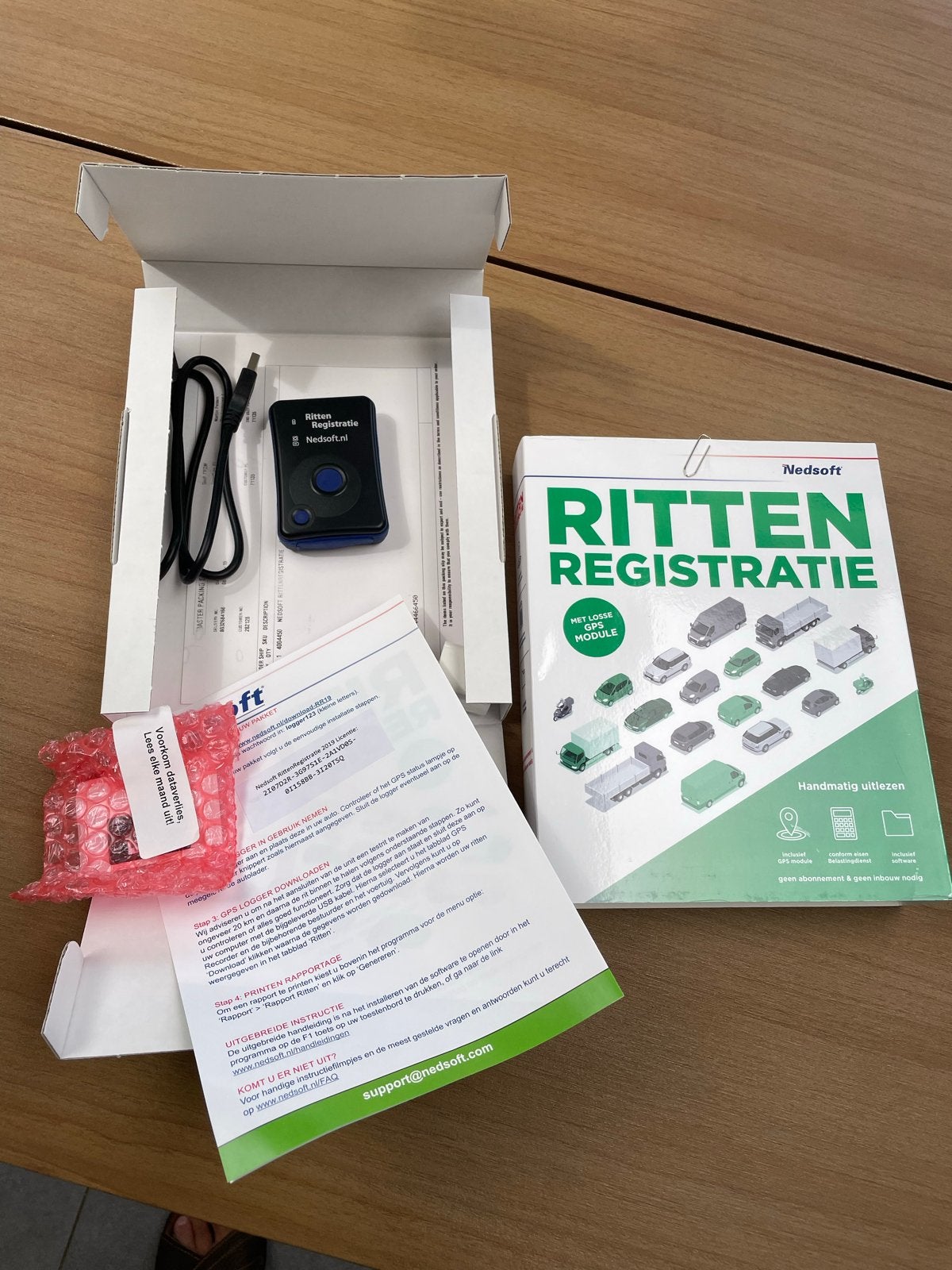 Nedsoft Ritten Registratie met GPS Module, Ophalen of Verzenden, Zo goed als nieuw