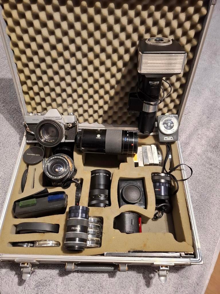 Mamiya Secor 1000 DTL met diverse lenzen en accessoires, Ophalen of Verzenden