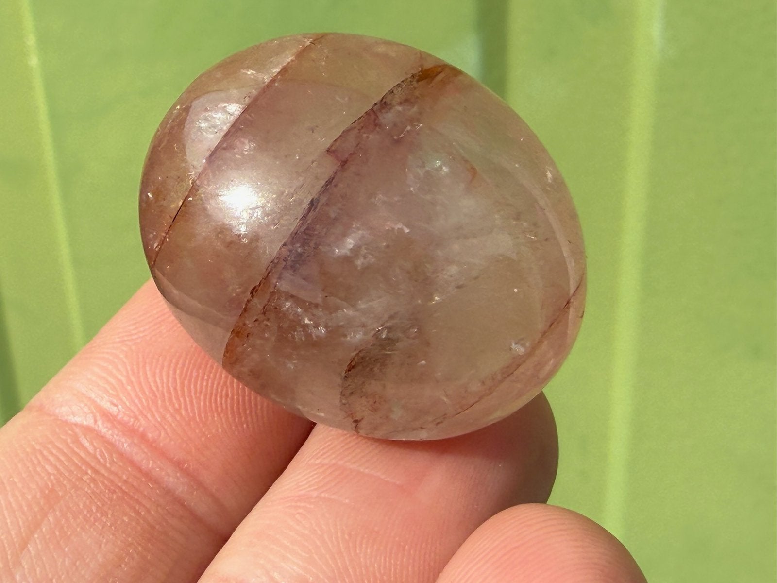 Red Healer Lemurian - Hematoide kwarts mineralen edelstenen, Ophalen of Verzenden, Mineraal