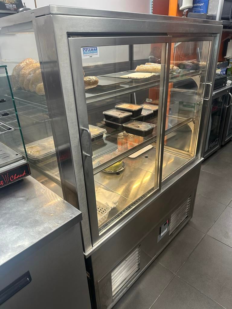 Ake Ideal Professionele Koelvitrine gebaksvitrine, Ophalen, Gebruikt, Koelen en Vriezen